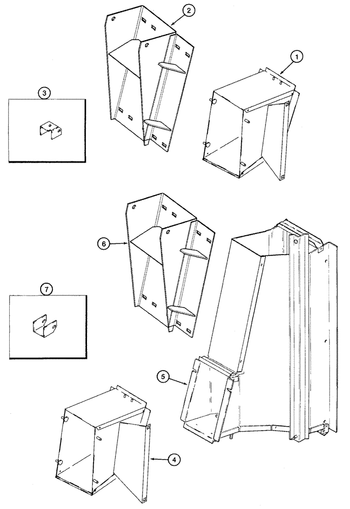 Схема запчастей Case IH 2555 - (09C-08) - DRUM OUTLET CONVERSION PARTS FRONT AND REAR (15) - HANDLING SYSTEM