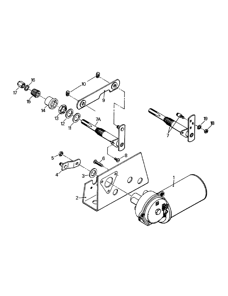 Схема запчастей Case IH KP-1360 - (02-25) - WIPER DRIVE ASSEMBLY (06) - ELECTRICAL