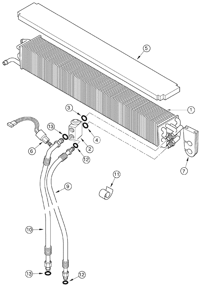 Схема запчастей Case IH MX100C - (09-37) - HEATER AND AIR CONDITIONING (09) - CHASSIS