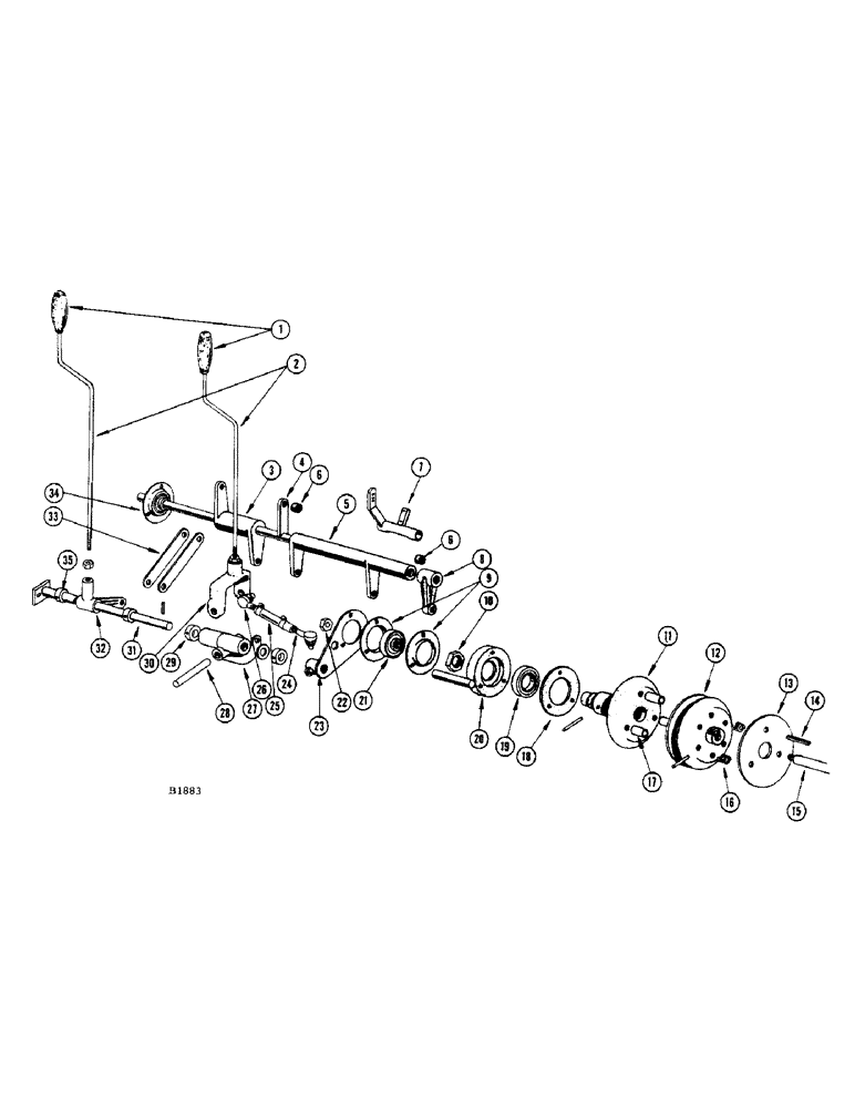 Схема запчастей Case IH 1050 - (16) - VARI-STEERING 