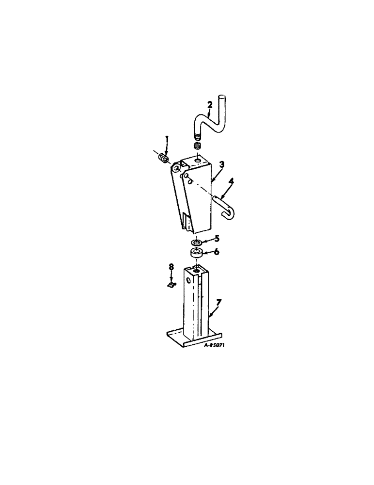 Схема запчастей Case IH 27 - (C-33[A]) - LIFTING JACK ATTACHMENT 1968 AND UP 