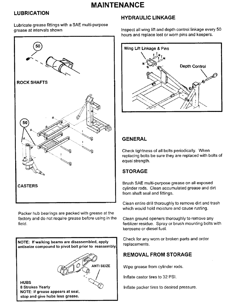 Схема запчастей Case IH CONCORD - (A12) - MAINTENANCE 