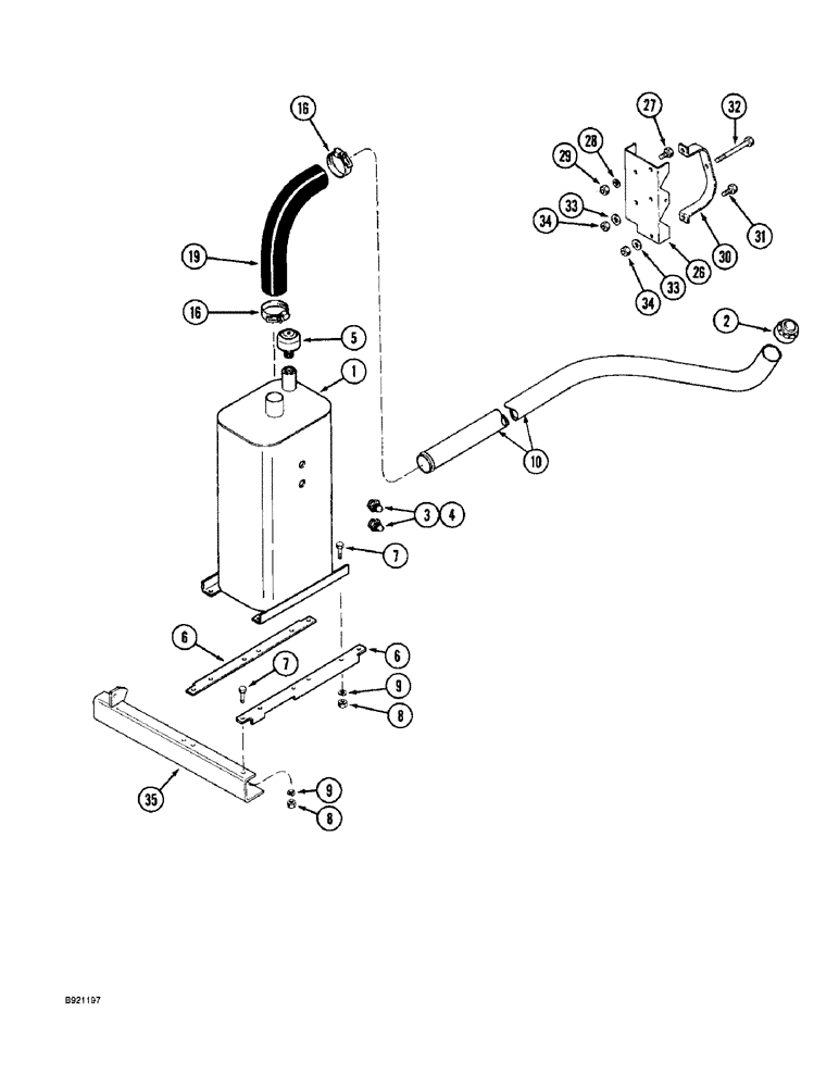 Схема запчастей Case IH 1800 - (8-02) - HYDRAULIC RESERVOIR (07) - HYDRAULICS