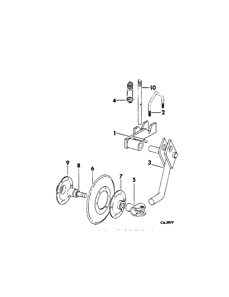 Схема запчастей Case IH 296 - (AA-09[A]) - DISK COVERING ATTACHMENT, 1972 AND SINCE 