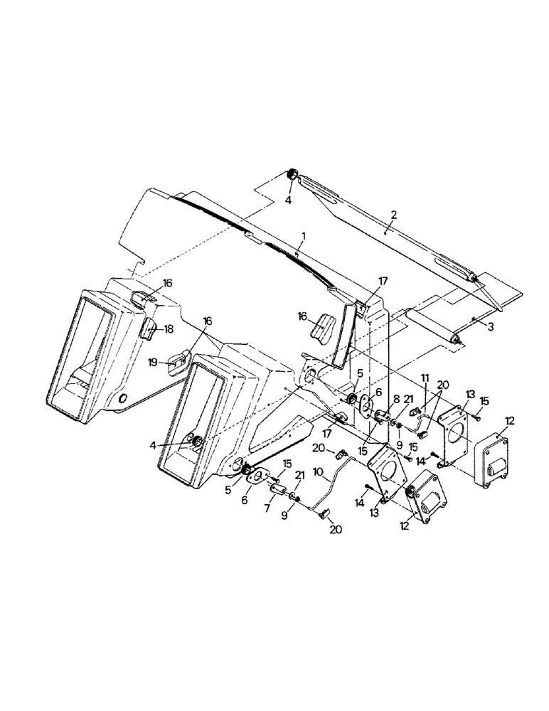 Схема запчастей Case IH KP-1360 - (03-03) - CLIMATE CONTROL PLENUM (03) - Climate Control