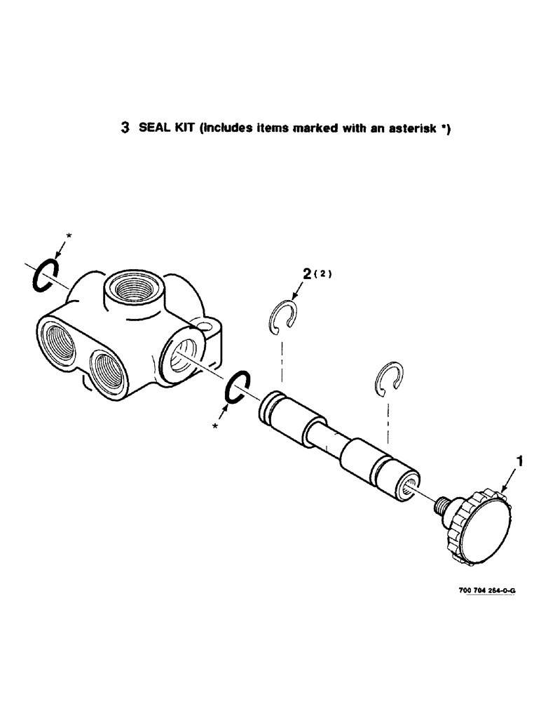 Схема запчастей Case IH 8455T - (8-26) - HYDRAULIC SHUTOFF VALVE ASSEMBLY, TAILGATE, 700704264 HYDRAULIC SHUTOFF VALVE COMPLETE (07) - HYDRAULICS