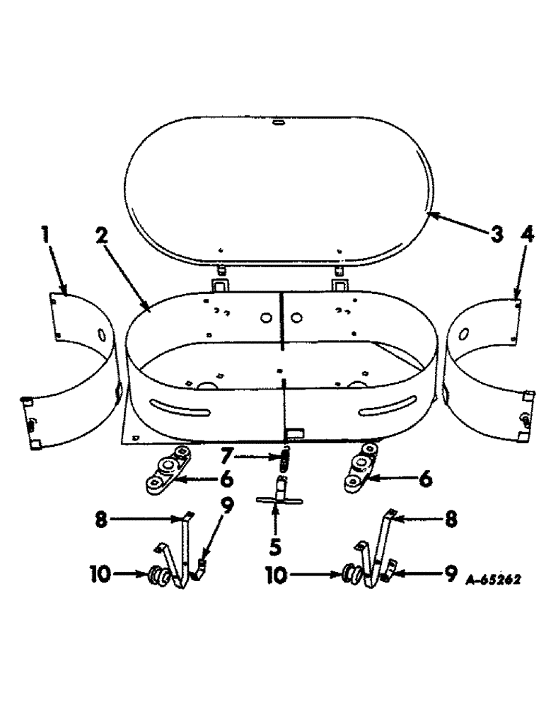 Схема запчастей Case IH 46 - (64) - WIRE CAN, FOR NO. 46-W BALER 