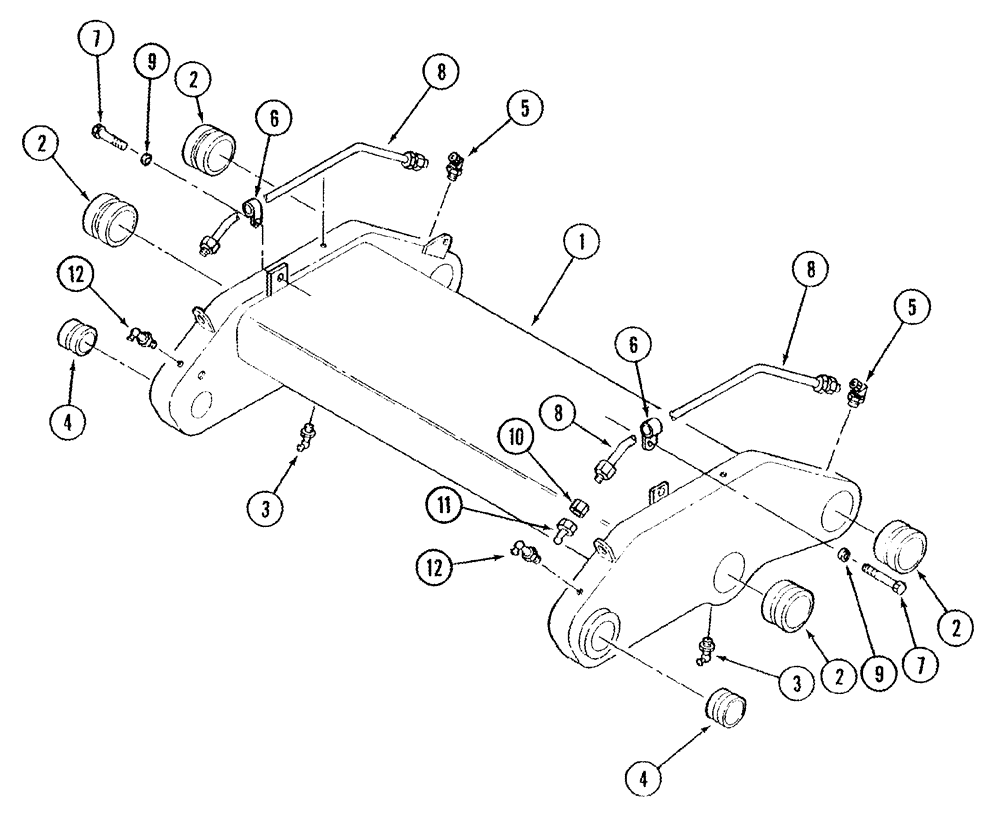 Схема запчастей Case IH STX325 - (09-02) - ROCKSHAFT (09) - CHASSIS/ATTACHMENTS