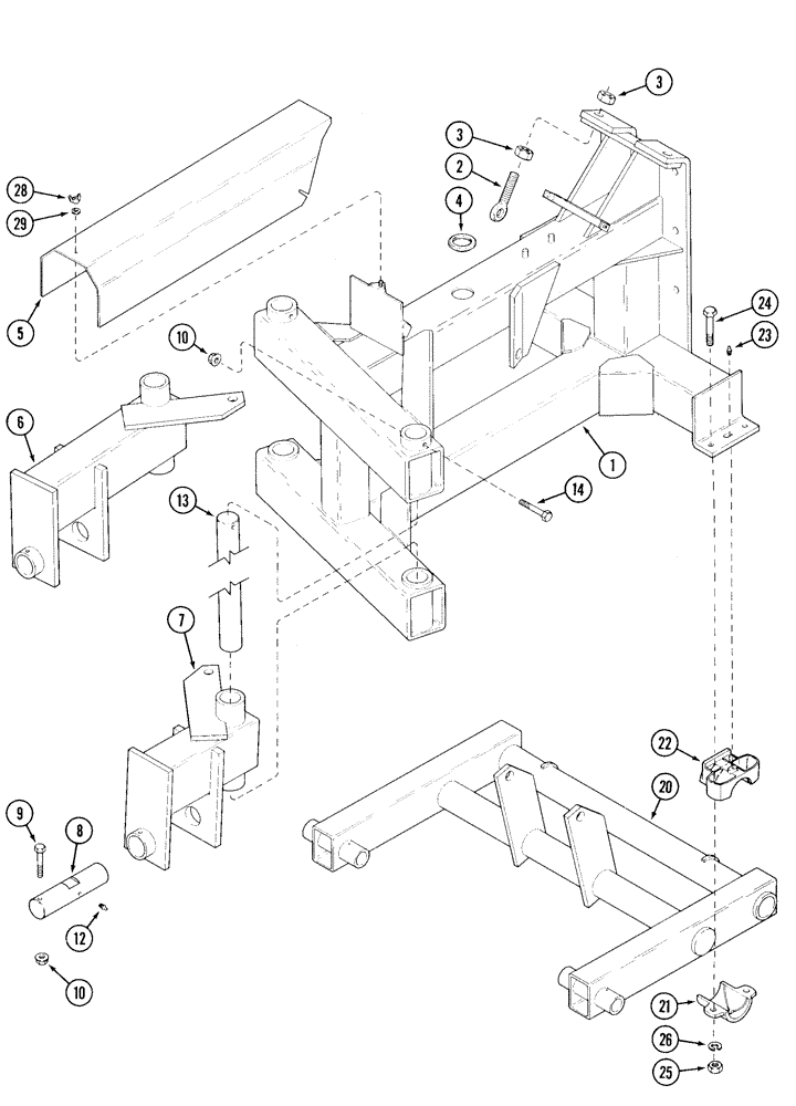 Схема запчастей Case IH 5500 - (9-02) - MAIN FRAME, CART (09) - CHASSIS