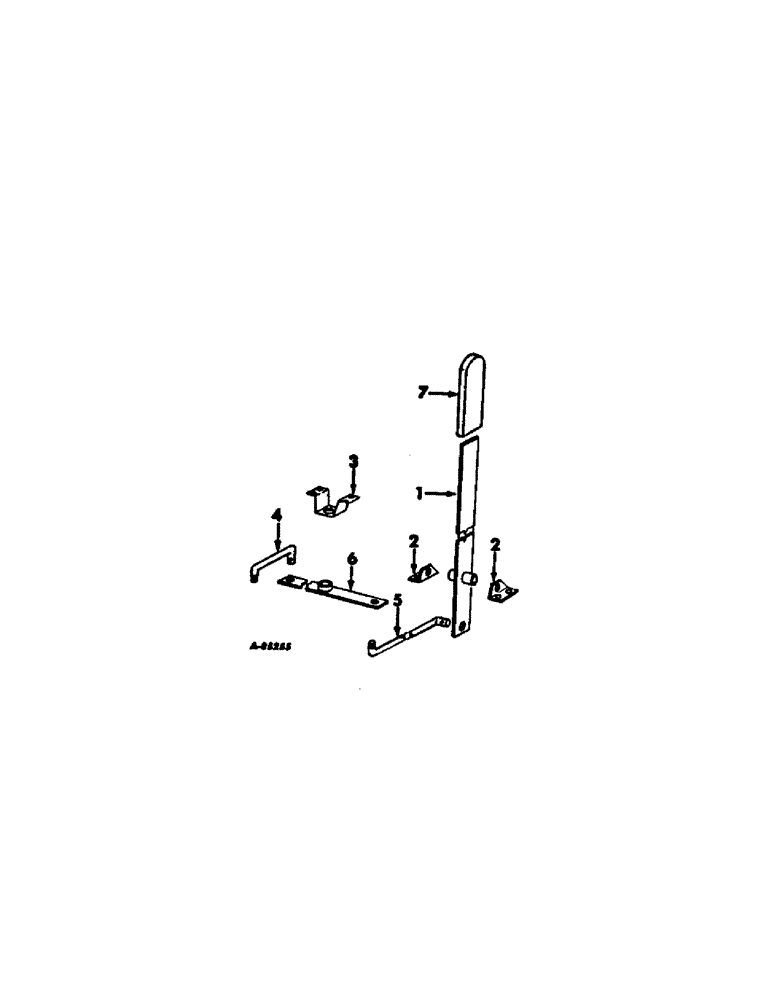 Схема запчастей Case IH 95 - (19-08[1]) - BASKET CONTROL LEVER Basket & Conveyor