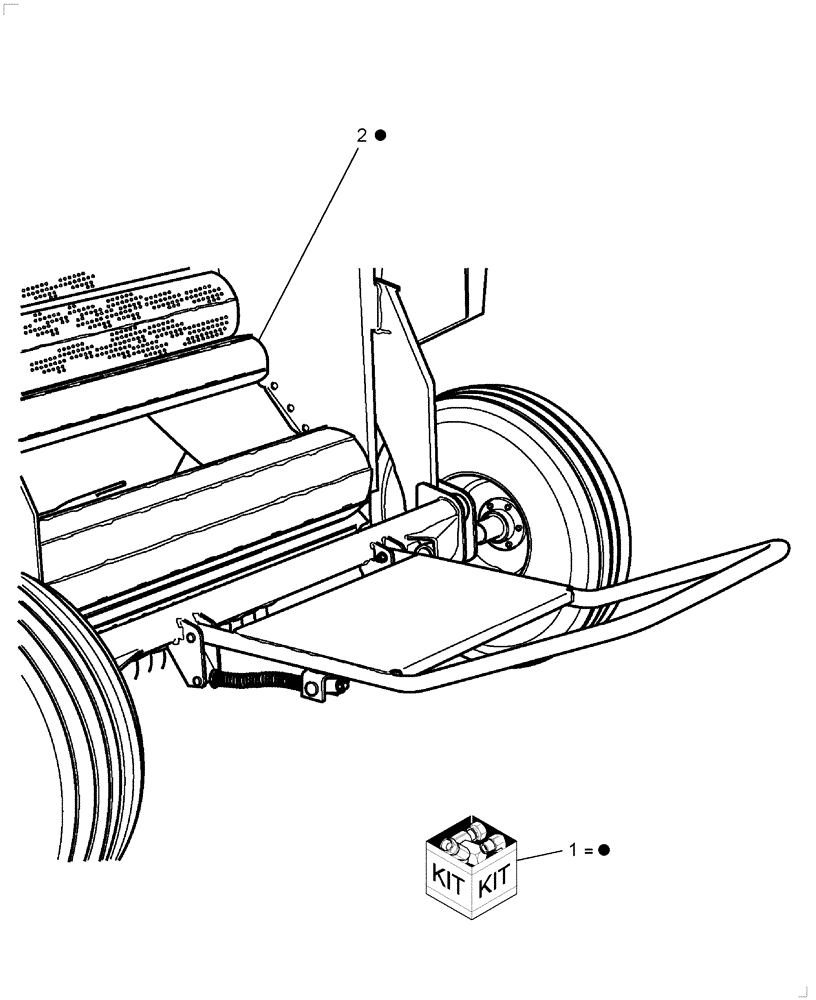 Схема запчастей Case IH RB464 - (18.69) - DIA KIT, STARTER ROLL ROD (18) - ACCESSORIES