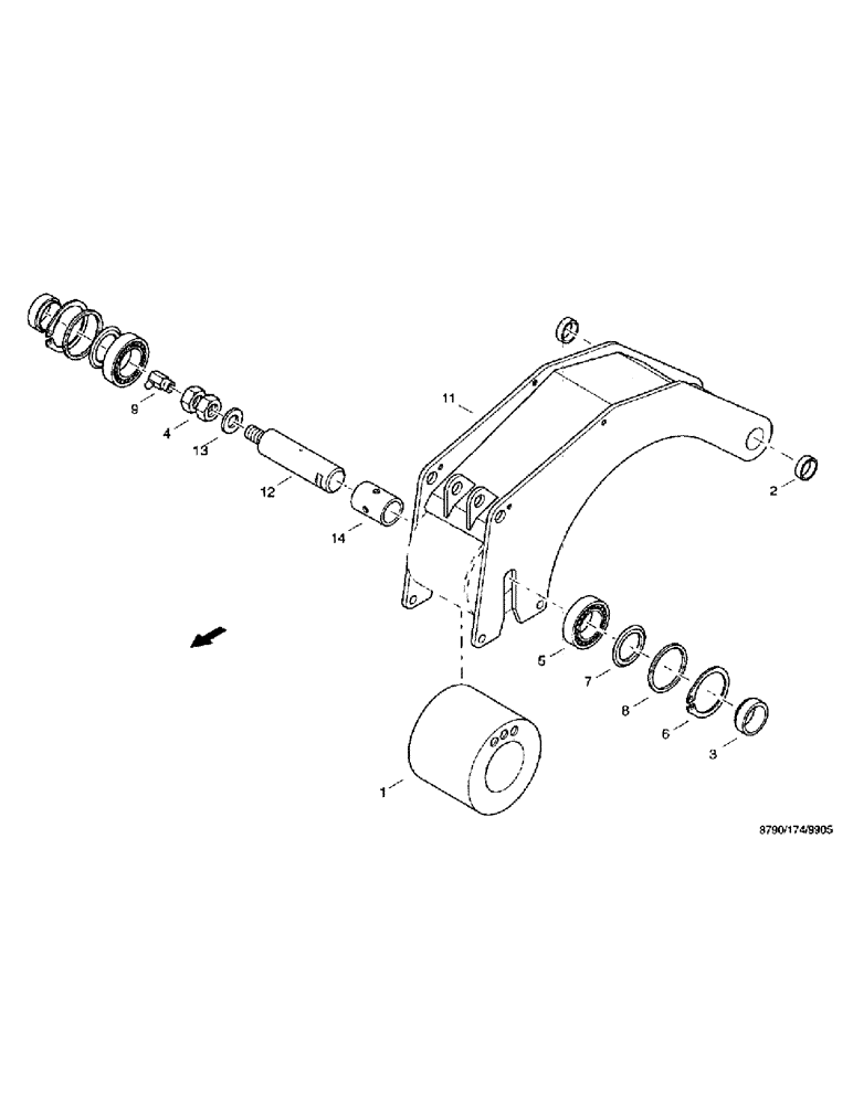 Схема запчастей Case IH 8790 - (022) - DRIVE SYSTEM, ROCKER (14) - MAIN GEARBOX & DRIVE