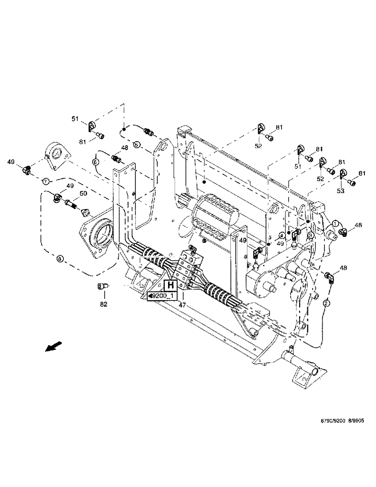 Схема запчастей Case IH 8790 - (238) - CENTRAL LUBRICATION SYSTEM, UNIT (71) - LUBRICATION SYSTEM