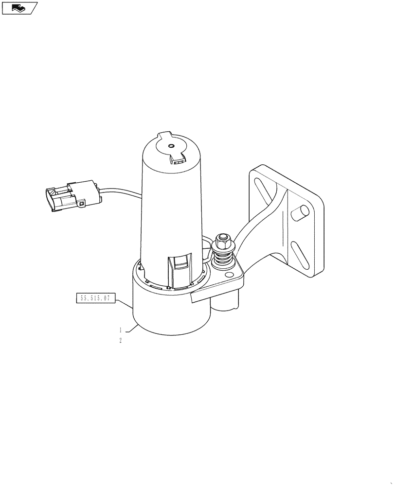 Схема запчастей Case IH 4430 - (55.515.15) - ADDITIONAL DUAL SENSOR KIT, AUTOBOOM (55) - ELECTRICAL SYSTEMS