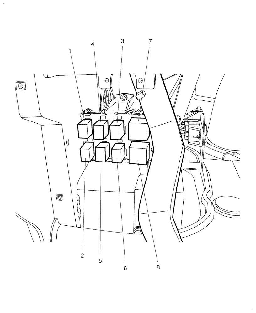 Схема запчастей Case IH FARMALL 60 - (06.10) - RELAYS (06) - ELECTRICAL SYSTEMS