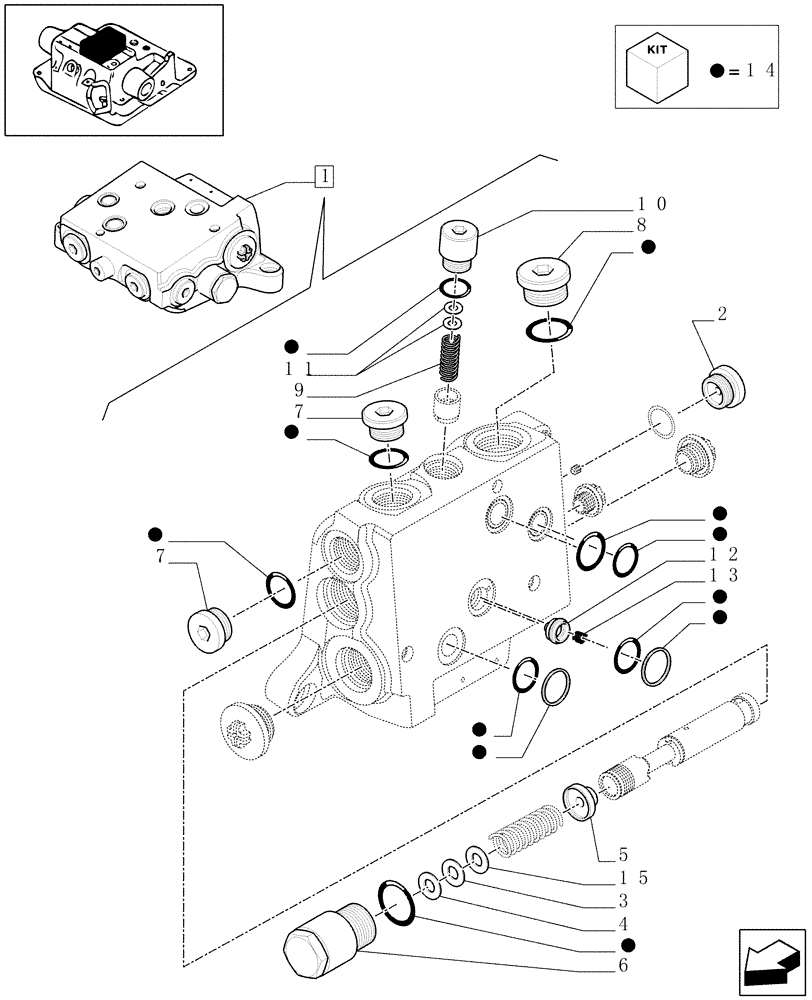 Схема запчастей Case IH MXU135 - (1.82.7/ N) - INCOMING SIDE PANEL & RELATED PARTS (07) - HYDRAULIC SYSTEM