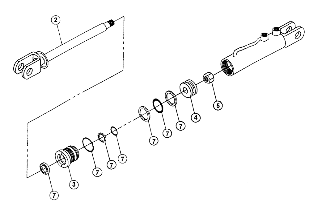 Схема запчастей Case IH SPX2130 - (07-005) - AXLE ADJUST Cylinders