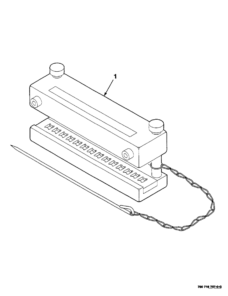 Схема запчастей Case IH RS451 - (9-16) - 7 INCH BELT CLAMPING TOOL, TITAN 05, 700716757 7 INCH BELT CLAMPLING TOOL COMPLETE, TITAN 05 Decals & Attachments