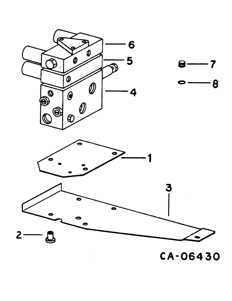 Схема запчастей Case IH 1460 - (10-084) - CONTROL VALVE (07) - HYDRAULICS