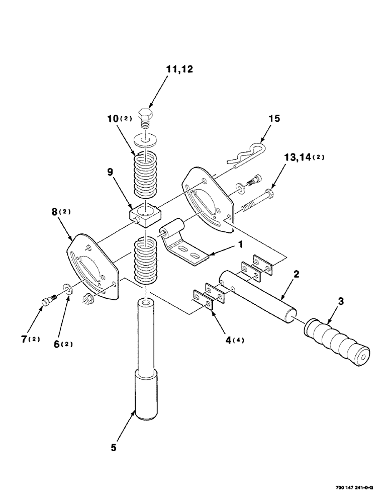 Схема запчастей Case IH SC414 - (7-04) - LATCH ASSEMBLY - ROADING (09) - CHASSIS