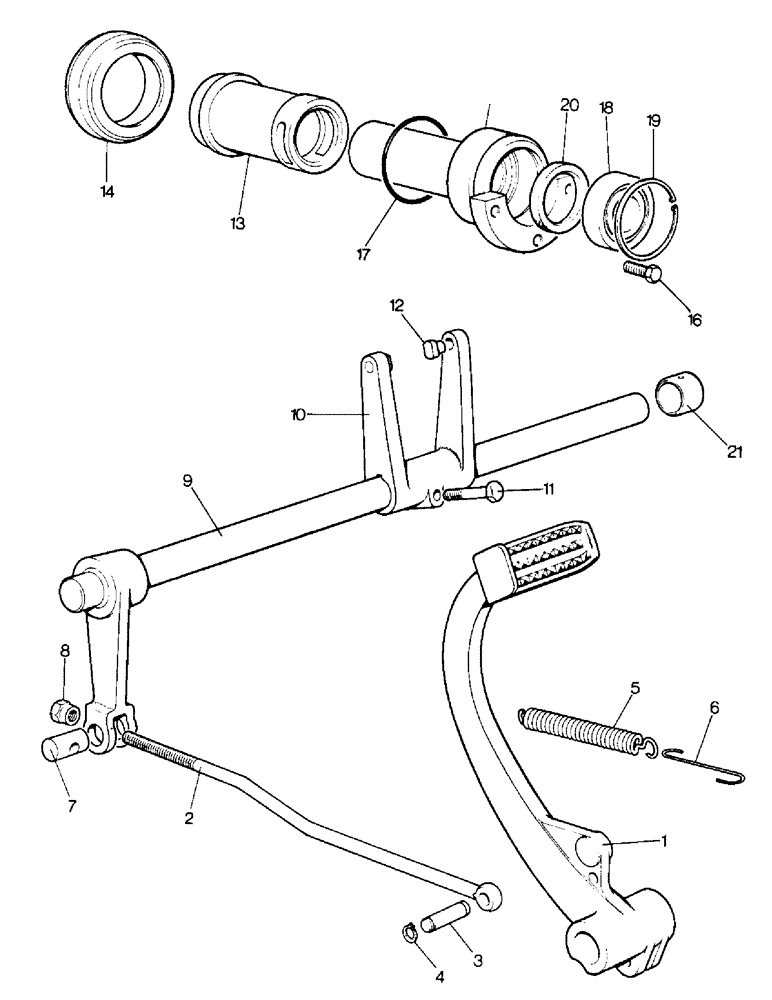 Схема запчастей Case IH 996 - (B04-1) - CLUTCH, TRANSMISSION CLUTCH RELEASE MECHANISM, 996, 996G (03.1) - CLUTCH