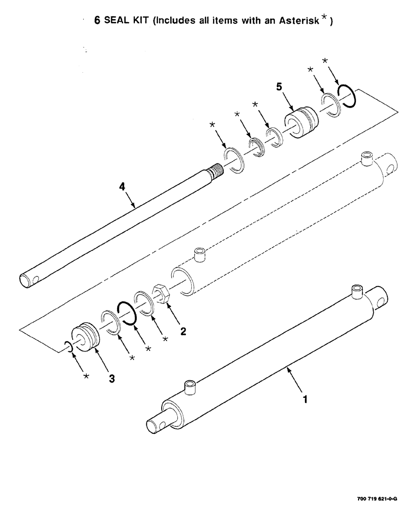 Схема запчастей Case IH RS561A - (8-028) - HYDRAULIC CYLINDER ASSEMBLY,  LOWER BALE TENSION, 700719621 COMPLETE (07) - HYDRAULICS