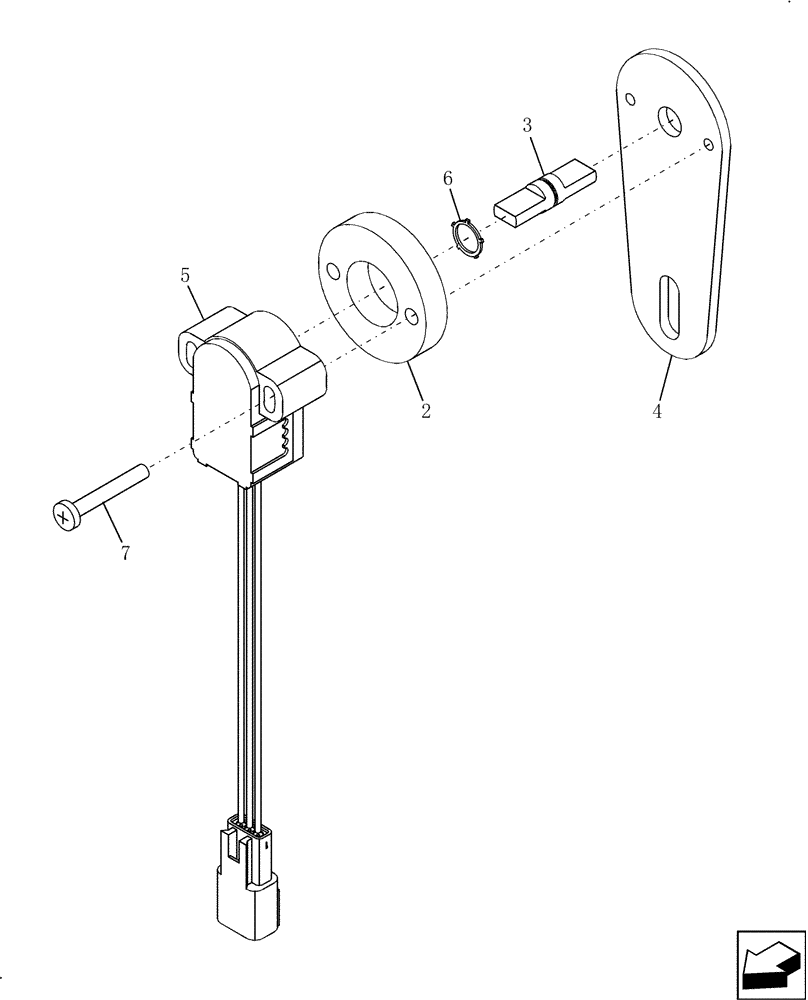 Схема запчастей Case IH 7010 - (55.785.11[01]) - SENSOR ASSEMBLY - PRIOR TO 4/07 - 7010/8010 (55) - ELECTRICAL SYSTEMS