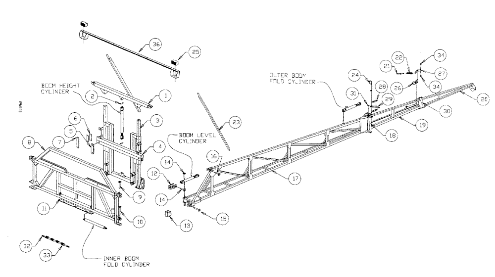 Схема запчастей Case IH SPX3185 - (166) - BOOMS, 75 BOOM ASSEMBLY (78) - SPRAYING