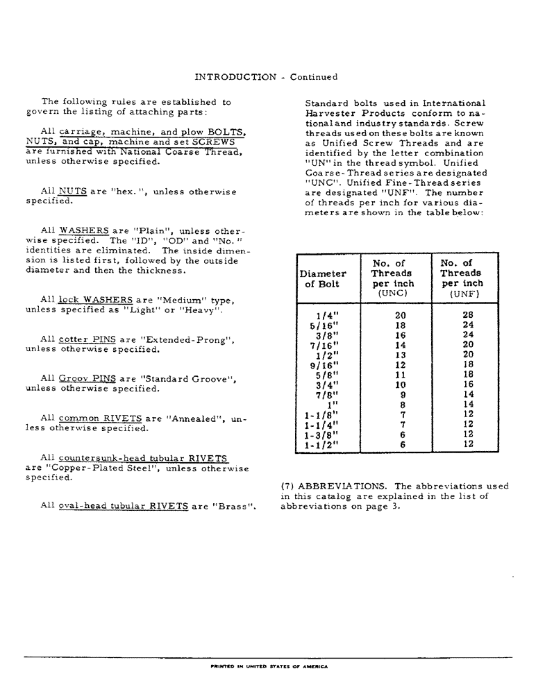 Схема запчастей Case IH 82 - (02) - INTRODUCTION, CONTINUED (00) - GENERAL & PICTORIAL INDEX