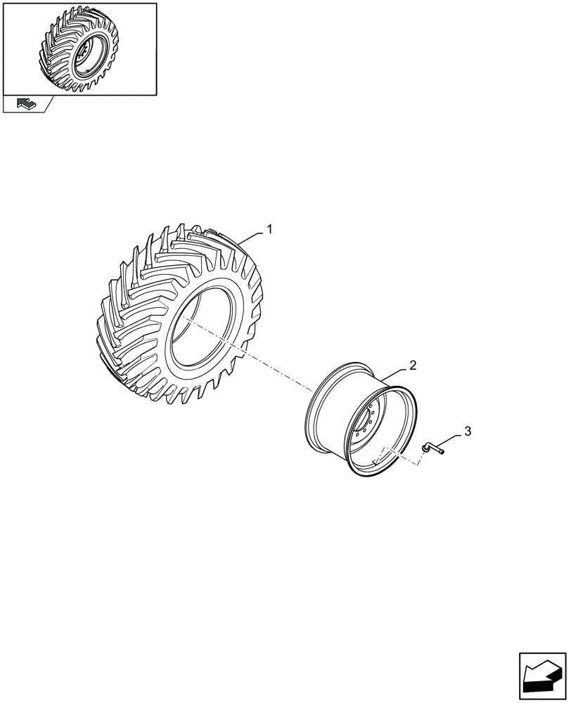 Схема запчастей Case IH LB333P - (11.04[01]) - WHEELS: 600/55-22.5-16PR (11) - WHEELS