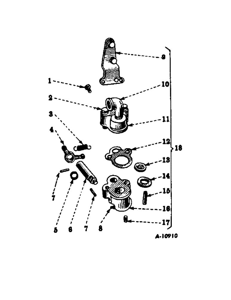 Схема запчастей Case IH FARMALL B - (144) - ATTACHMENTS, PNEUMATIC "LIFT-ALL" CONTROL VALVE HOUSING Attachments