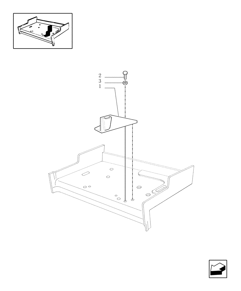 Схема запчастей Case IH MXM130 - (1.89.4) - (VAR.895) TRAILER BRAKE LEVER SUPPORT (FOR ITALY) (09) - IMPLEMENT LIFT