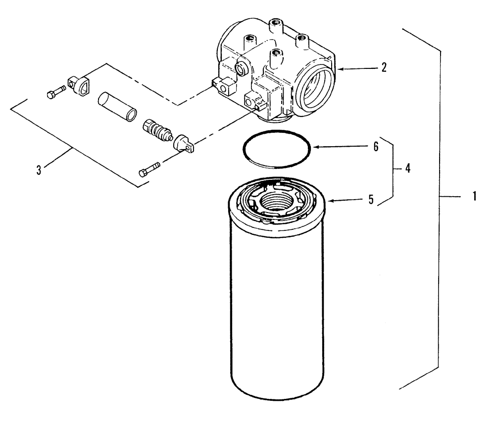 Схема запчастей Case IH STX325 - (08-48) - OIL FILTER - MEGA FLOW HYDRAULICS (08) - HYDRAULICS