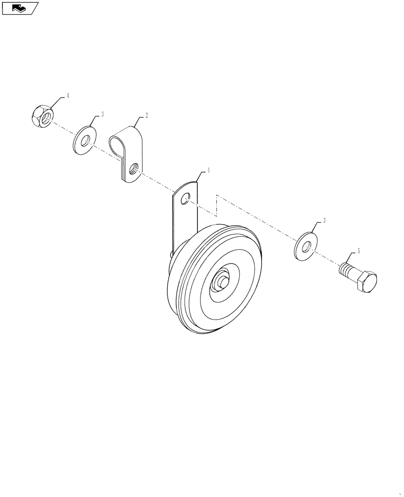 Схема запчастей Case IH QUADTRAC 600 - (55.408.02) - HORN (55) - ELECTRICAL SYSTEMS