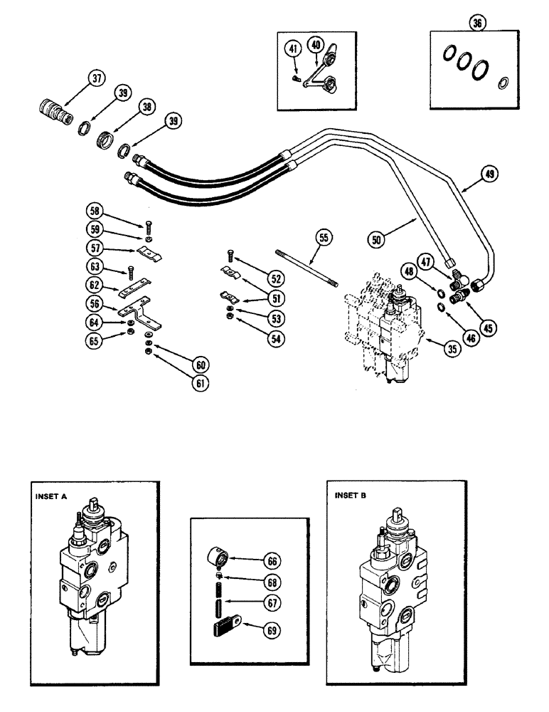 Схема запчастей Case IH 3294 - (8-300) - REMOTE HYDRAULICS, REMOTE ATTACHMENT - NO. 3 CIRCUIT WITHOUT LOAD CHECK (CONTD) (08) - HYDRAULICS