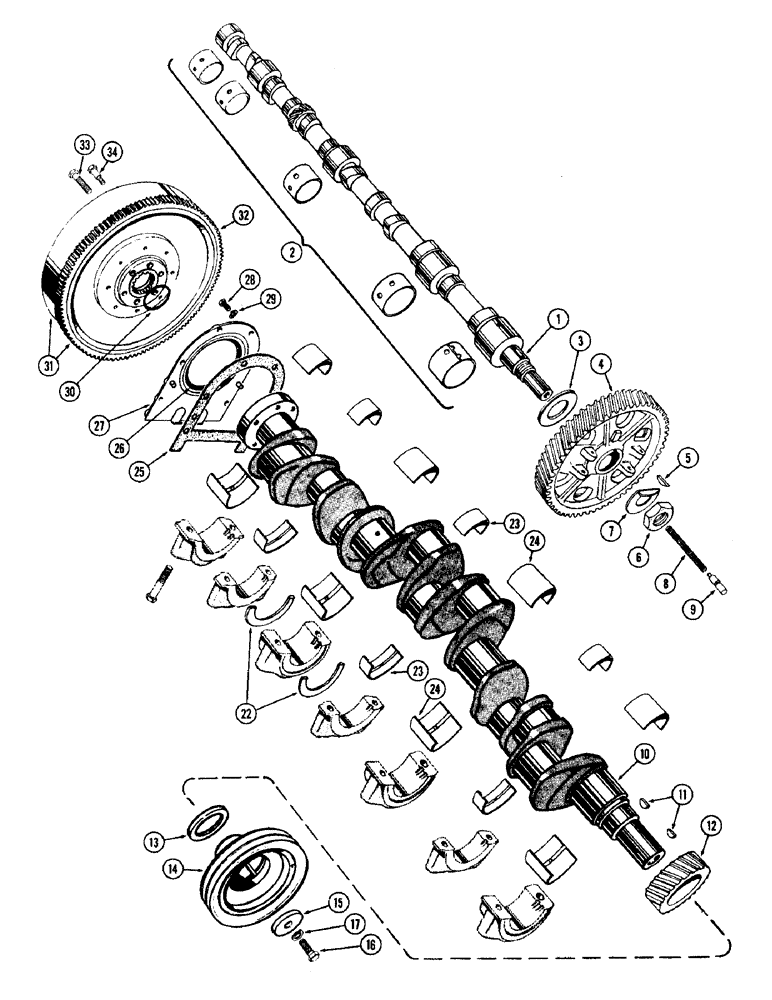 Схема запчастей Case IH 930-SERIES - (034) - CAMSHAFT, (377) SPARK IGNITION ENGINE (02) - ENGINE