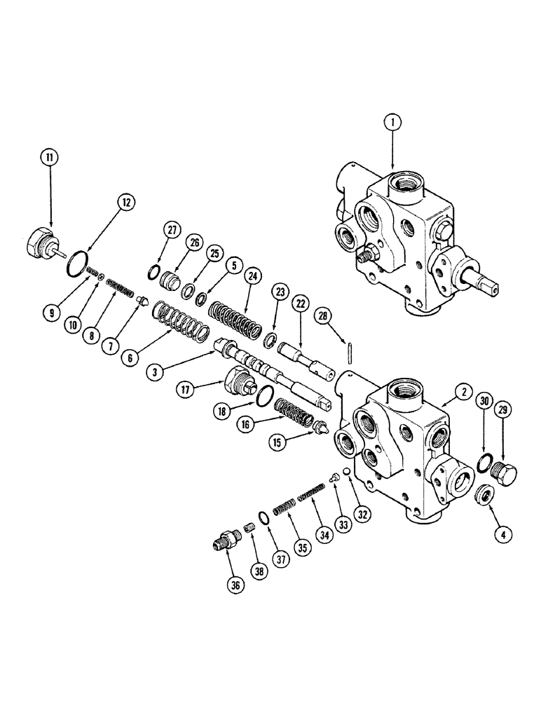 Схема запчастей Case IH 4694 - (8-298) - HYDRAULIC PRESSURE REGULATOR VALVE - G110273 (08) - HYDRAULICS