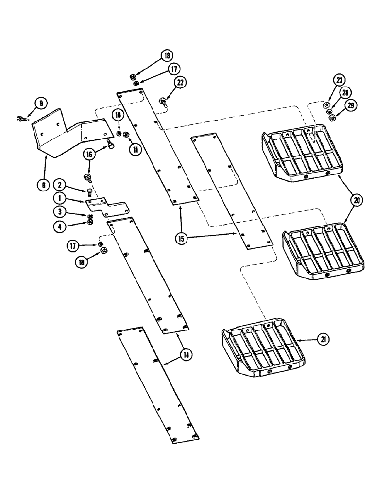 Схема запчастей Case IH 2096 - (9-404) - STEPS (09) - CHASSIS/ATTACHMENTS