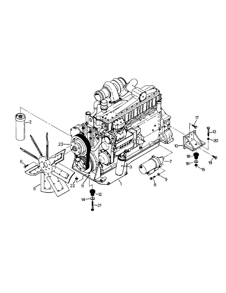 Схема запчастей Case IH STEIGER - (04-01) - ENGINE & ATTACHING PARTS, CAT 3406 ENGINE (04) - Drive Train