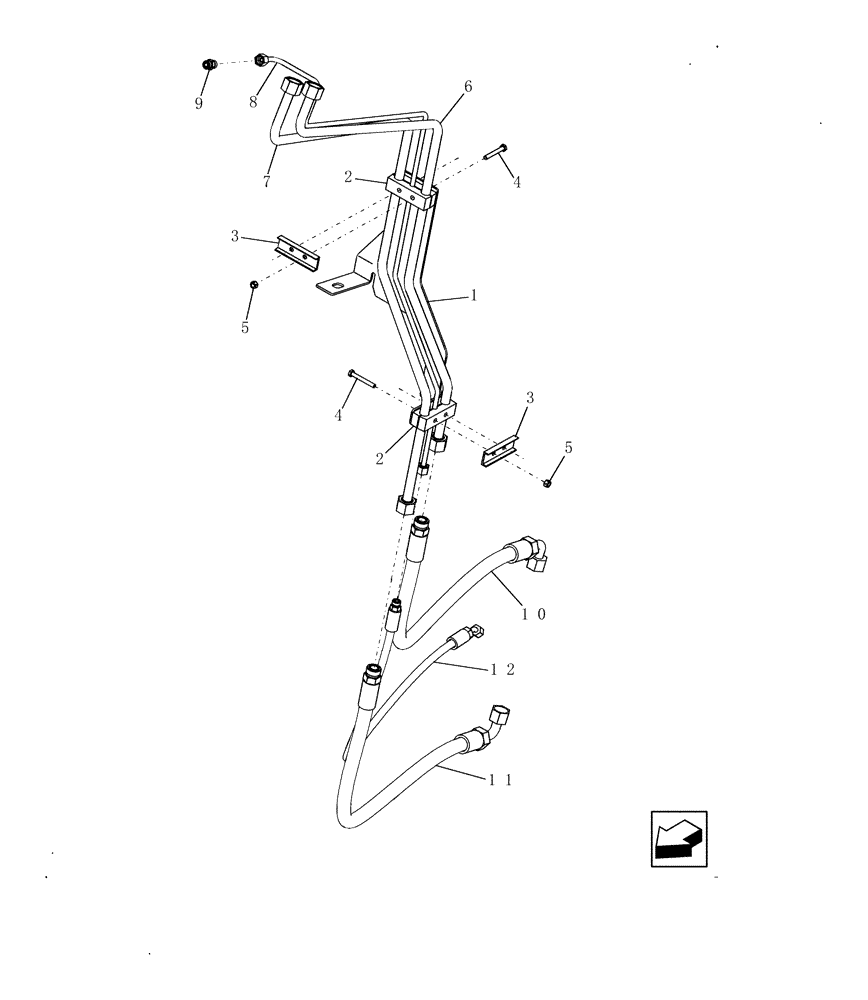 Схема запчастей Case IH 8010 - (35.910.02[02]) - HYDRAULIC LINES - CLEANING FAN DRIVE - 9010 (35) - HYDRAULIC SYSTEMS