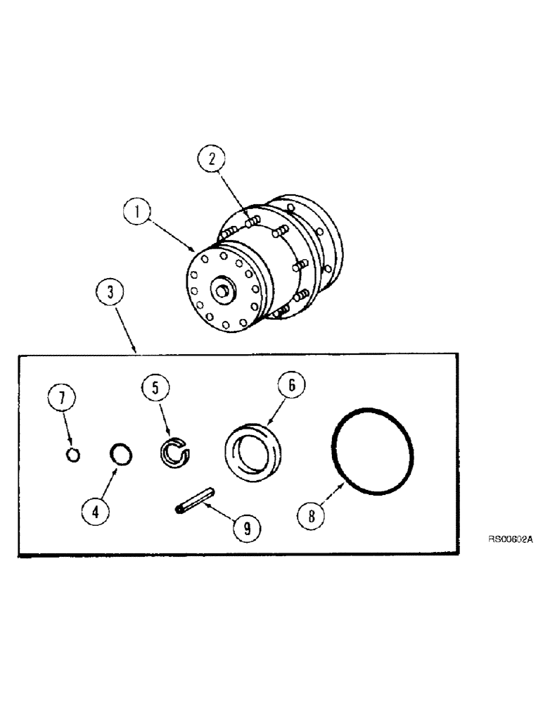 Схема запчастей Case IH 1680 - (5-52) - PLANETARY GEAR HOUSING, POWER GUIDE AXLE, PRIOR TO P.I.N. JJC0044001 (04) - STEERING