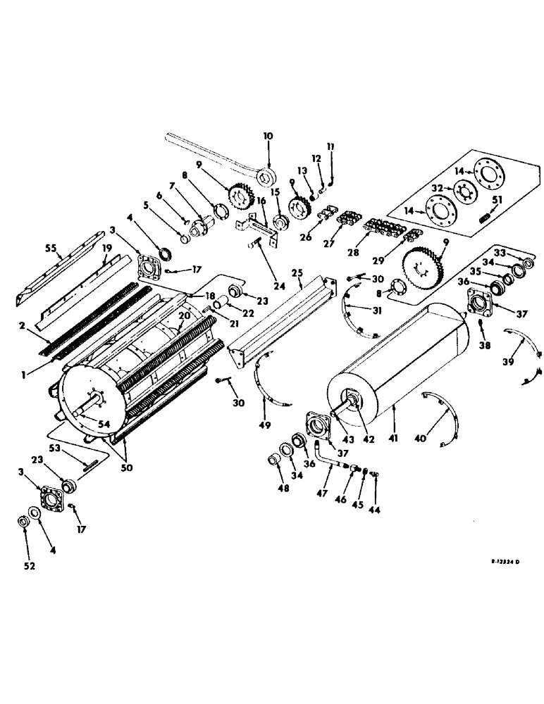 Схема запчастей Case IH 303 - (060) - CYLINDER, DRIVE AND SLIP CLUTCH AND CYLINDER BEATER (66) - THRESHING