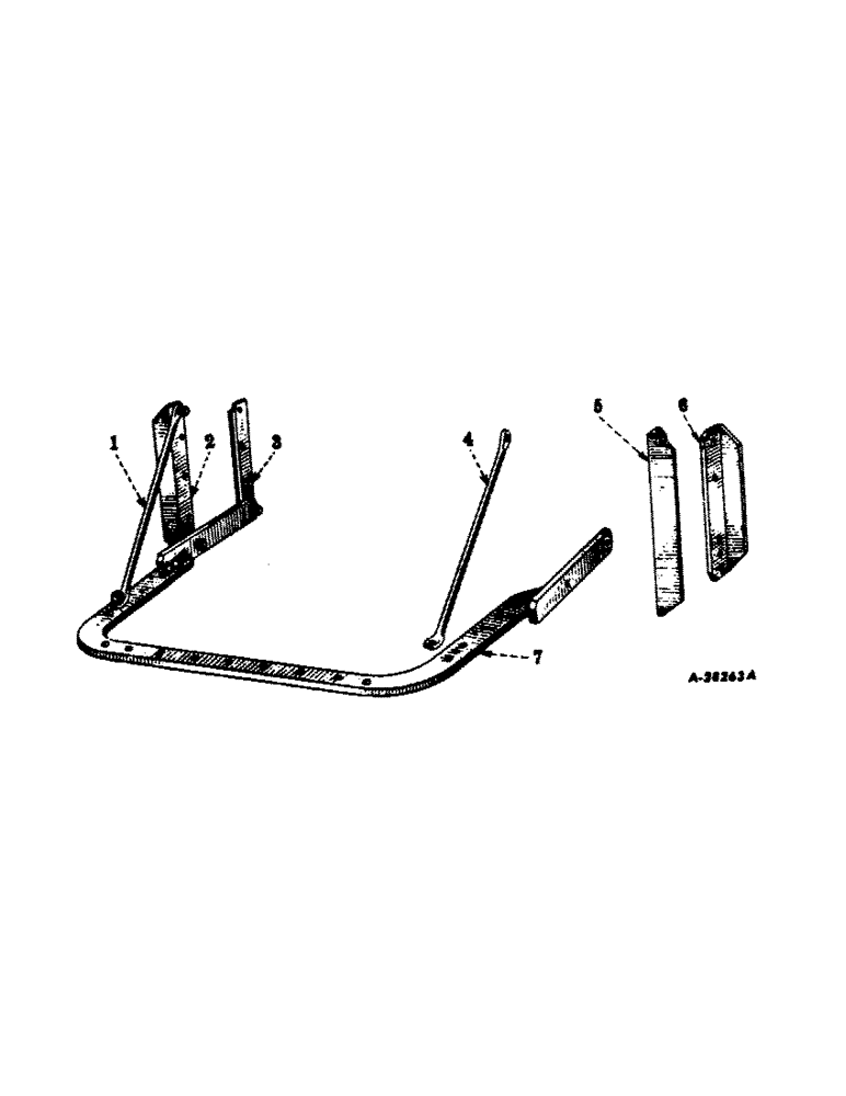 Схема запчастей Case IH 560 - (250) - DRAWBARS AND HITCHES, FIXED DRAWBAR, FOR ALL FARMALL 560 SERIES HI-CLEAR MODELS Drawbar & Hitches