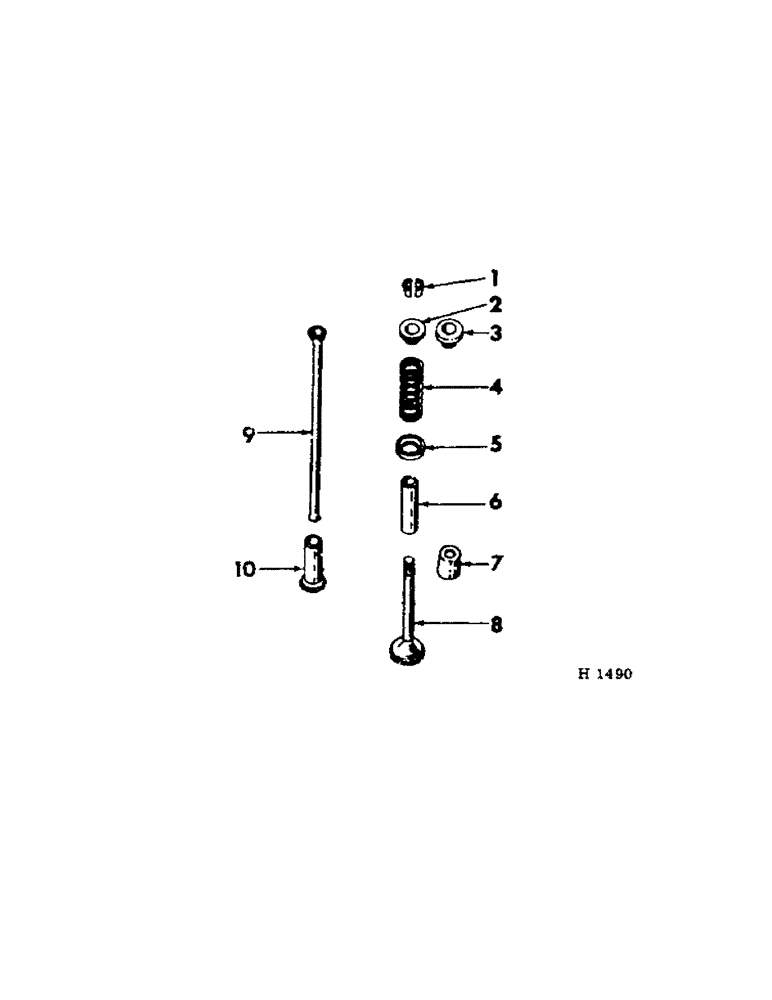 Схема запчастей Case IH 201 - (A-011[A]) - VALVE, PUSH ROD AND TAPPET (10) - ENGINE