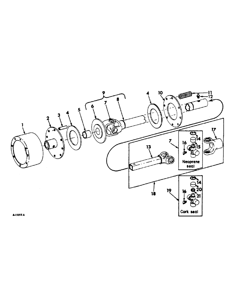 Схема запчастей Case IH 420 - (155) - FAN DRIVE SHAFT, ROCKWELL STANDARD, 416CH501H THROUGH 1199K, 422CH501H THROUGH 2039K (74) - CLEANING