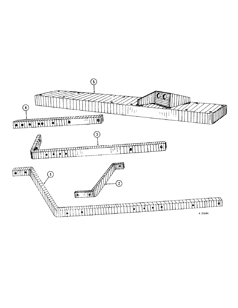 Схема запчастей Case IH MA - (16[A]) - MAIN FRAME, MTA THREE BOTTOM, 12 INCH 