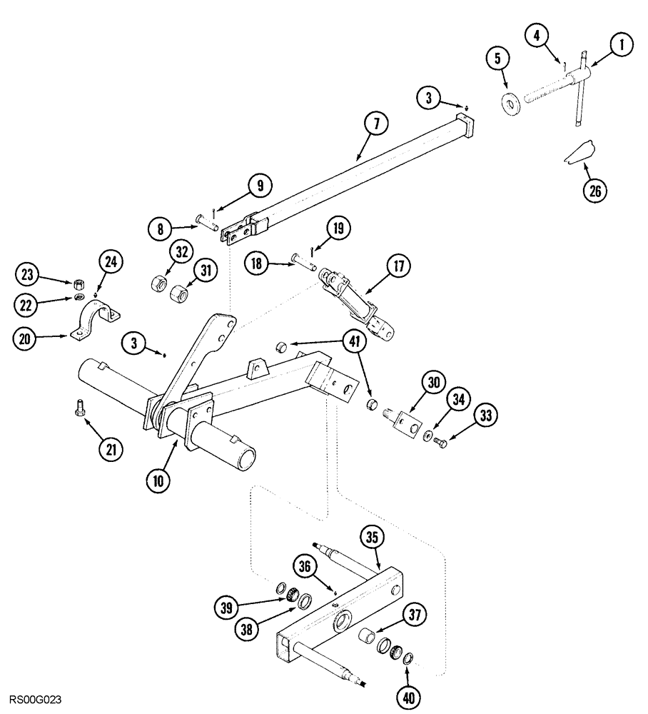 Схема запчастей Case IH 5850 - (09-24) - 6 WING FRAME AXLES & DEPTH CONTROL, PRIM WING FLAT FOLD 25& 27 WIDE, PRIM WING VERT FOLD 29 WIDE (09) - CHASSIS