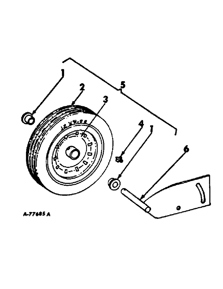 Схема запчастей Case IH 430 - (E-19) - PICKUP WHEEL, RUBBER, REGULAR FOR 440, WHEN ORDERED FOR 430 