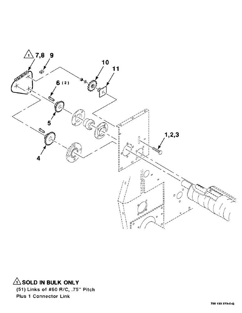 Схема запчастей Case IH 8455T - (2-16) - ROLLER DRIVE ASSEMBLY, STARTING Driveline