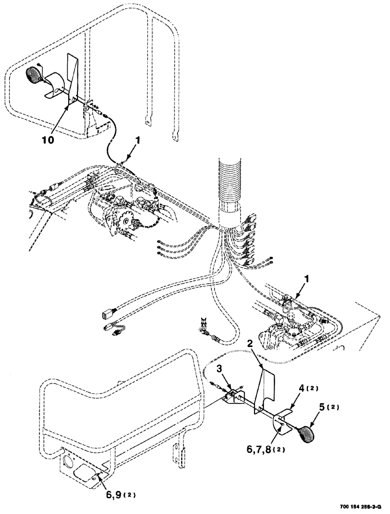 Схема запчастей Case IH 8880 - (04-042) - FLASHER LIGHT ASSEMBLIES (8880HP) (55) - ELECTRICAL SYSTEMS